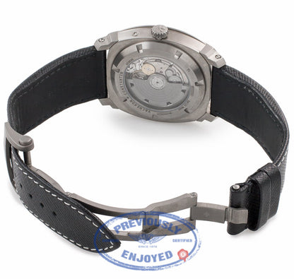 Vacheron Constantin Quai De L'lle Day Date Titanium Skeleton Dial Black Strap 85050/000T-9341 U2WD3Q - Beverly Hills Watch Company Watch Store