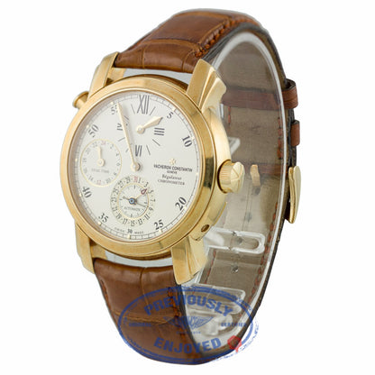 Vacheron Constantin 18k Yellow Gold Malte Dual Time Regulator 42005000R9068 PLCJ0U - Beverly Hills Watch Company