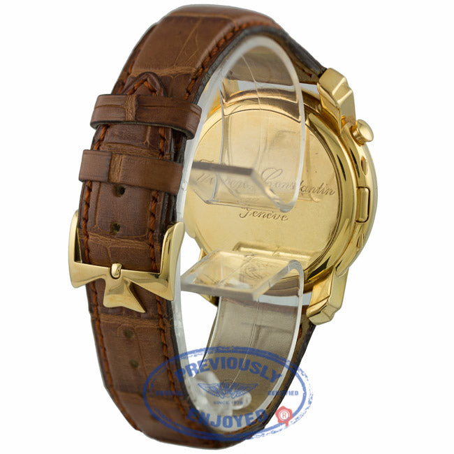Vacheron Constantin 18k Yellow Gold Malte Dual Time Regulator 42005000R9068 PLCJ0U - Beverly Hills Watch Company