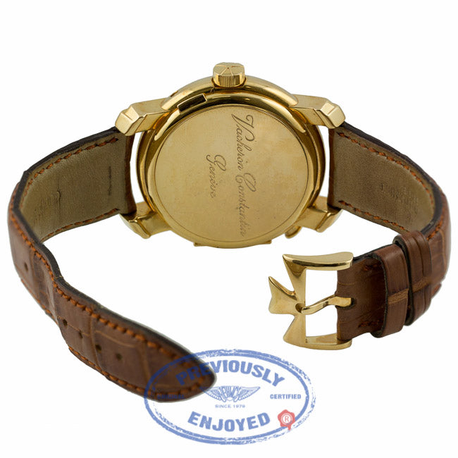 Vacheron Constantin 18k Yellow Gold Malte Dual Time Regulator 42005000R9068 PLCJ0U - Beverly Hills Watch Company