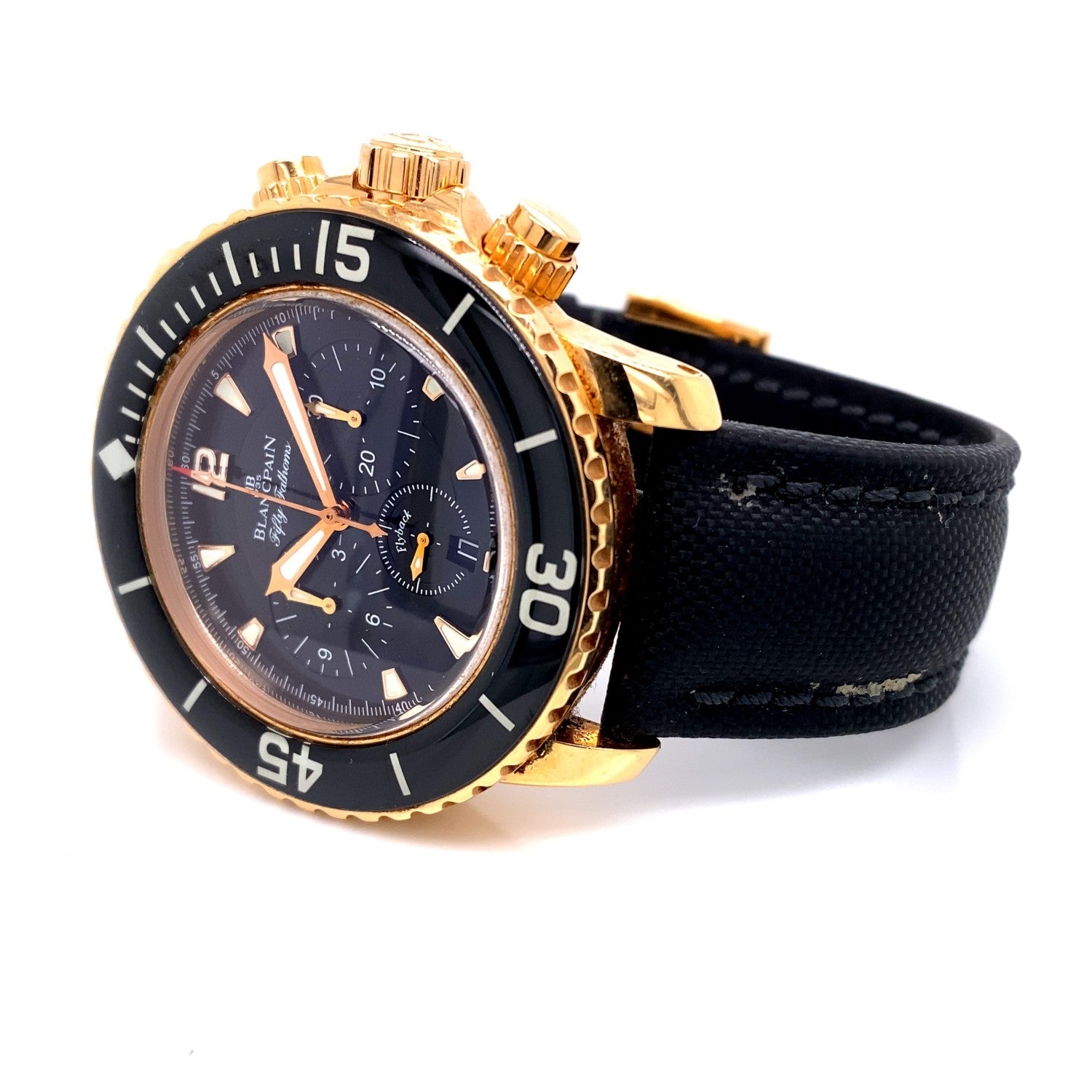 Blancpain Fifty Fathoms Flyback Chronograph Rose Gold 45mm 5085F-3630-52 - Beverly Hills Watch Company