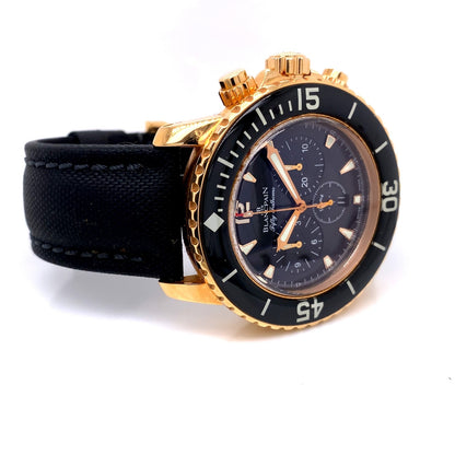 Blancpain Fifty Fathoms Flyback Chronograph Rose Gold 45mm 5085F-3630-52 - Beverly Hills Watch Company