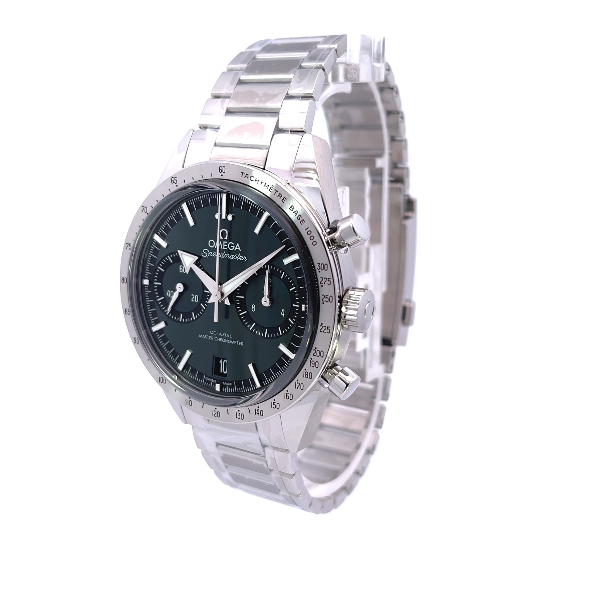 Omega Speedmaster '57 Green Dial 332.10.41.51.10.001 - Beverly Hills Watch Company