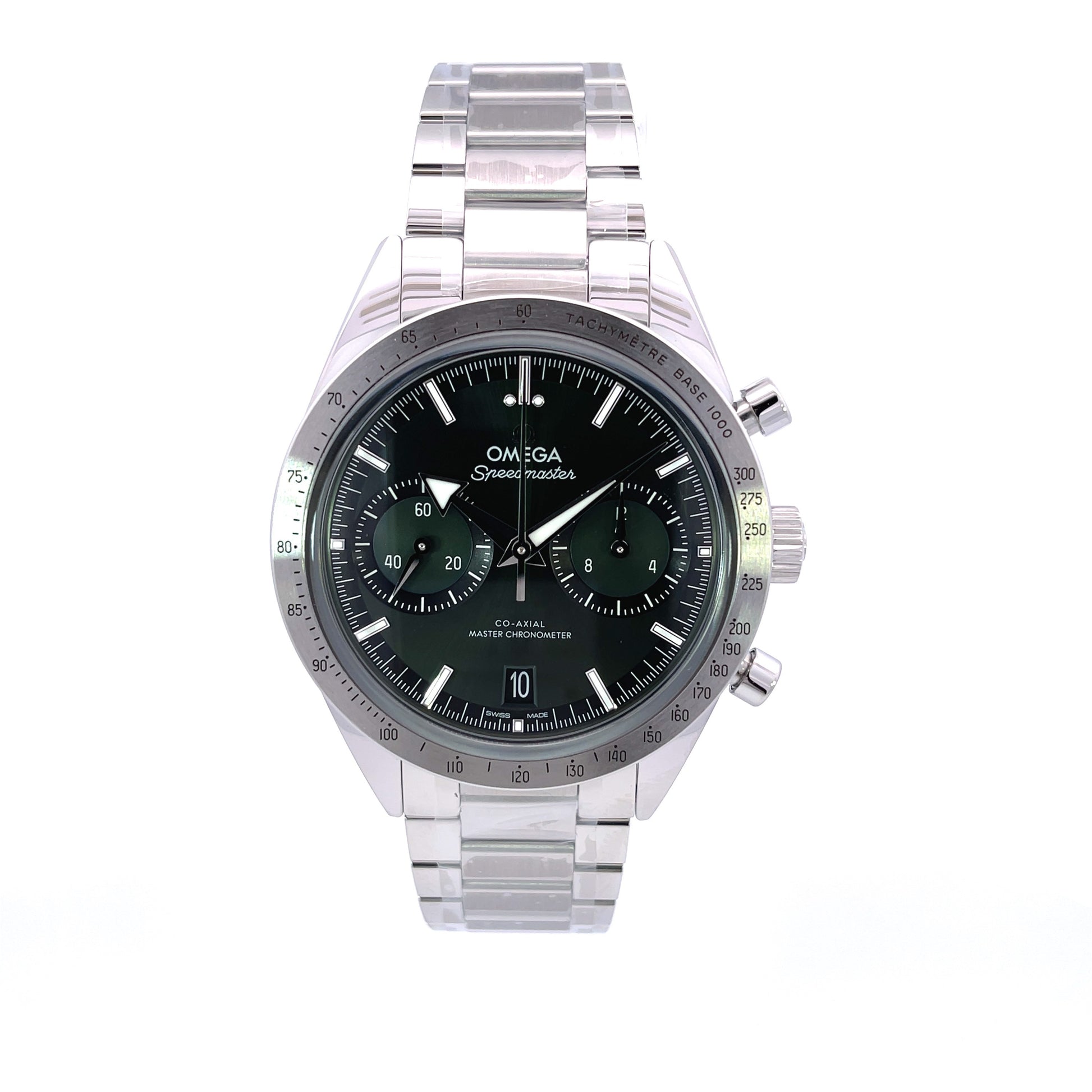 Omega Speedmaster '57 Green Dial 332.10.41.51.10.001 - Beverly Hills Watch Company