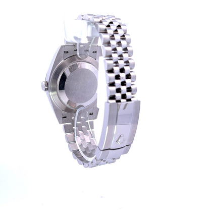 Rolex Datejust 41mm White Gold Fluted Silver Stick Dial Jubilee Bracelet 126334  - Beverly Hills Watch Company