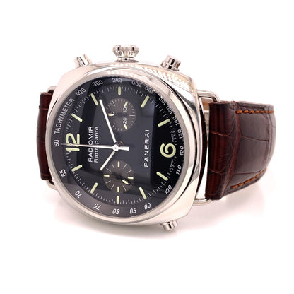Panerai Radiomir Chrono Rattrapante 45mm Stainless Steel PAM00214 VKKR38 - Beverly Hills Watch Company