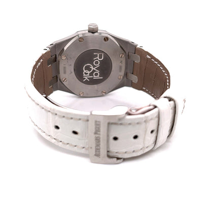 Audemars Piguet Royal Oak 33MM Ladies Stainless Steel Diamond Bezel Silver Dial 67651ST.ZZ.D011CR.01 - Beverly Hills Watch Company