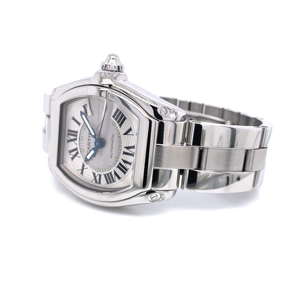Cartier Roadster Large Stainless Steel Silver Dial W62000V3 - Beverly Hills Watch Company