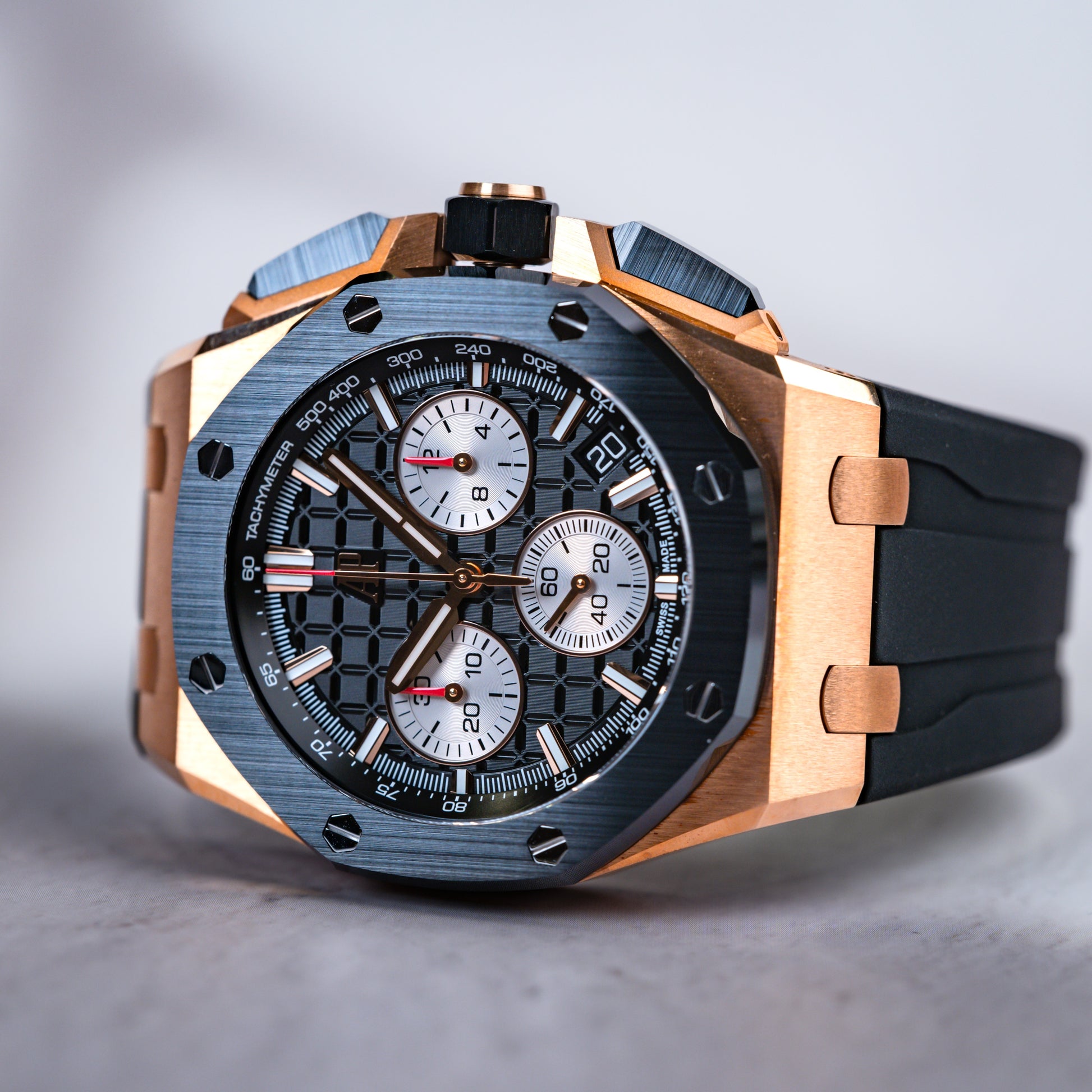 Audemars Piguet Royal Oak Offshore 43mm Rose Gold 26420RO.OO.A002CA.01 - Beverly Hills Watch Company