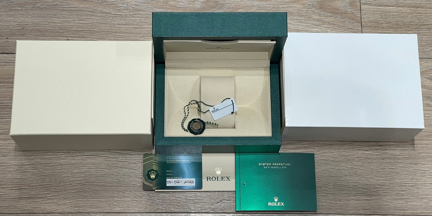 Rolex Sky-Dweller 42mm Stainless Steel White Dial 326934 - Beverly Hills Watch Company