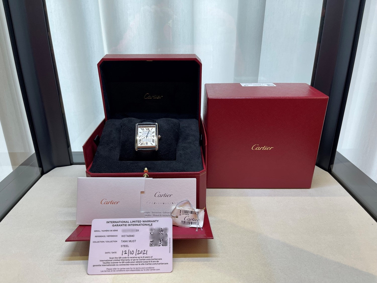 Cartier Tank Must Extra-Large Stainless Steel WSTA0040 - Beverly Hills Watch Company