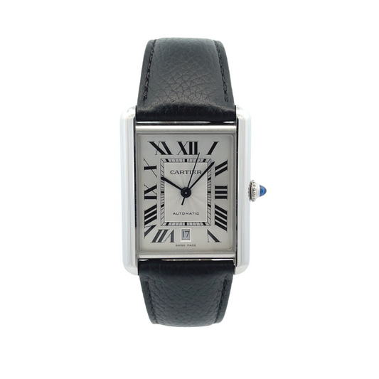 Cartier Tank Must Extra-Large Stainless Steel WSTA0040 - Beverly Hills Watch Company