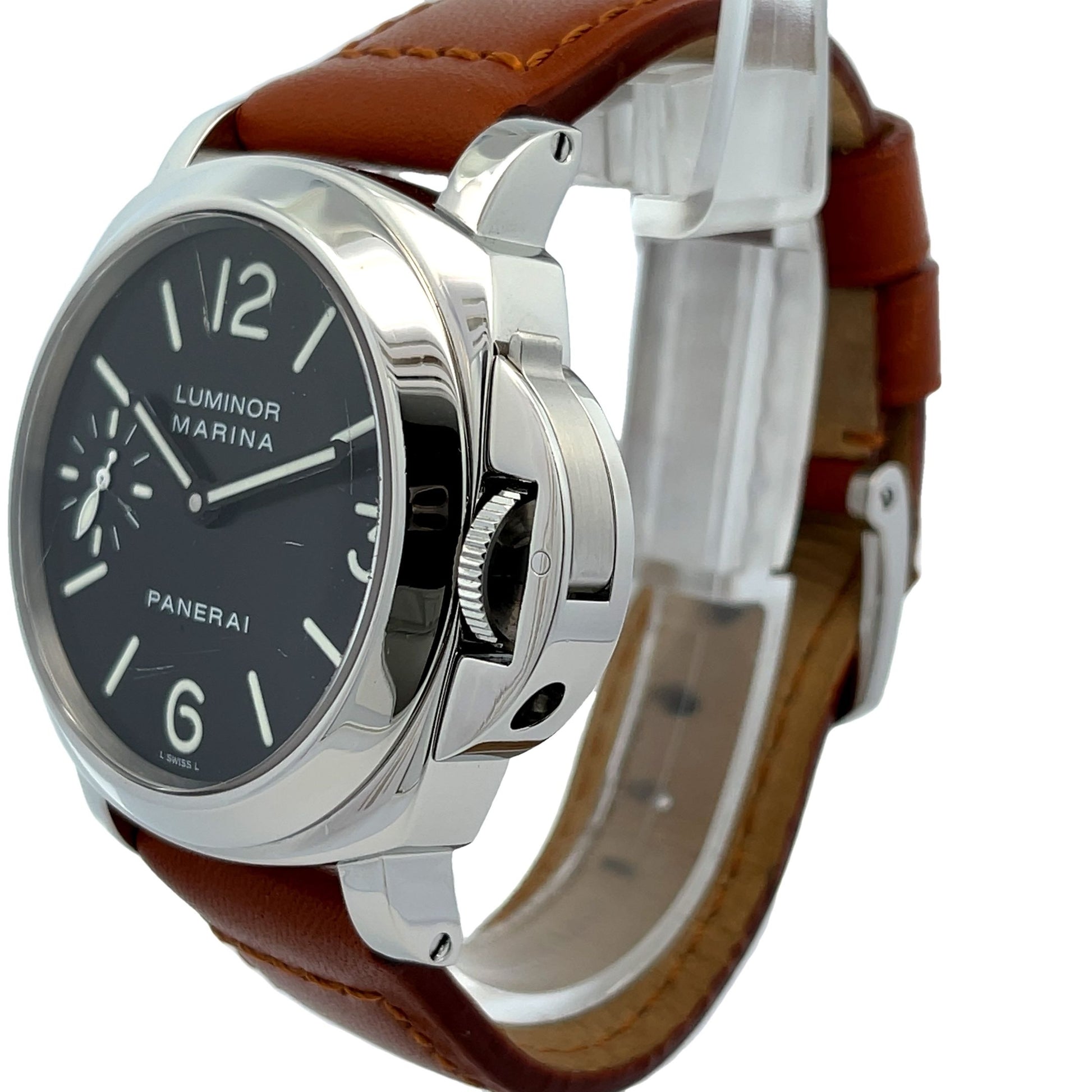 Panerai Luminor Marina 44MM Stainless Steel Black Dial PAM00111 - Beverly Hills Watch Company