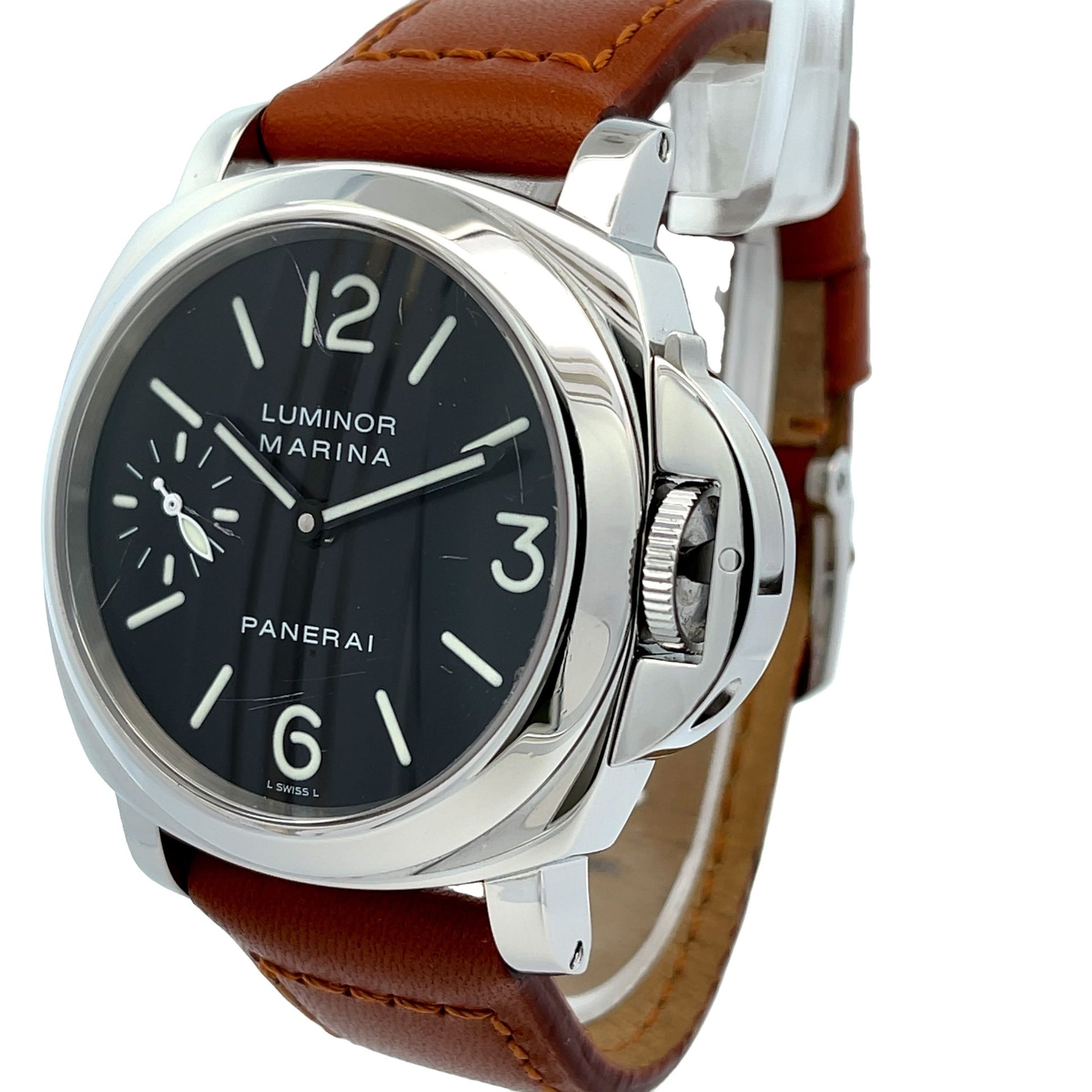 Panerai Luminor Marina 44MM Stainless Steel Black Dial PAM00111 - Beverly Hills Watch Company