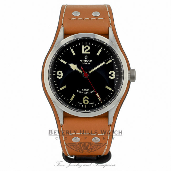 Tudor Heritage Ranger Automatic Black Dial Brown Leather 79910 WDK6XL - Beverly Hills Watch Company