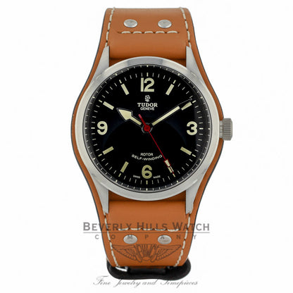Tudor Heritage Ranger Automatic Black Dial Brown Leather 79910 WDK6XL - Beverly Hills Watch Company