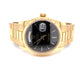 Rolex Day-Date President 36mm 18k Yellow Gold Fluted Bezel Black Dial 118208 WDWRP5 - Beverly Hills Watch Company
