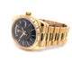 Rolex Day-Date President 36mm 18k Yellow Gold Fluted Bezel Black Dial 118208 WDWRP5 - Beverly Hills Watch Company