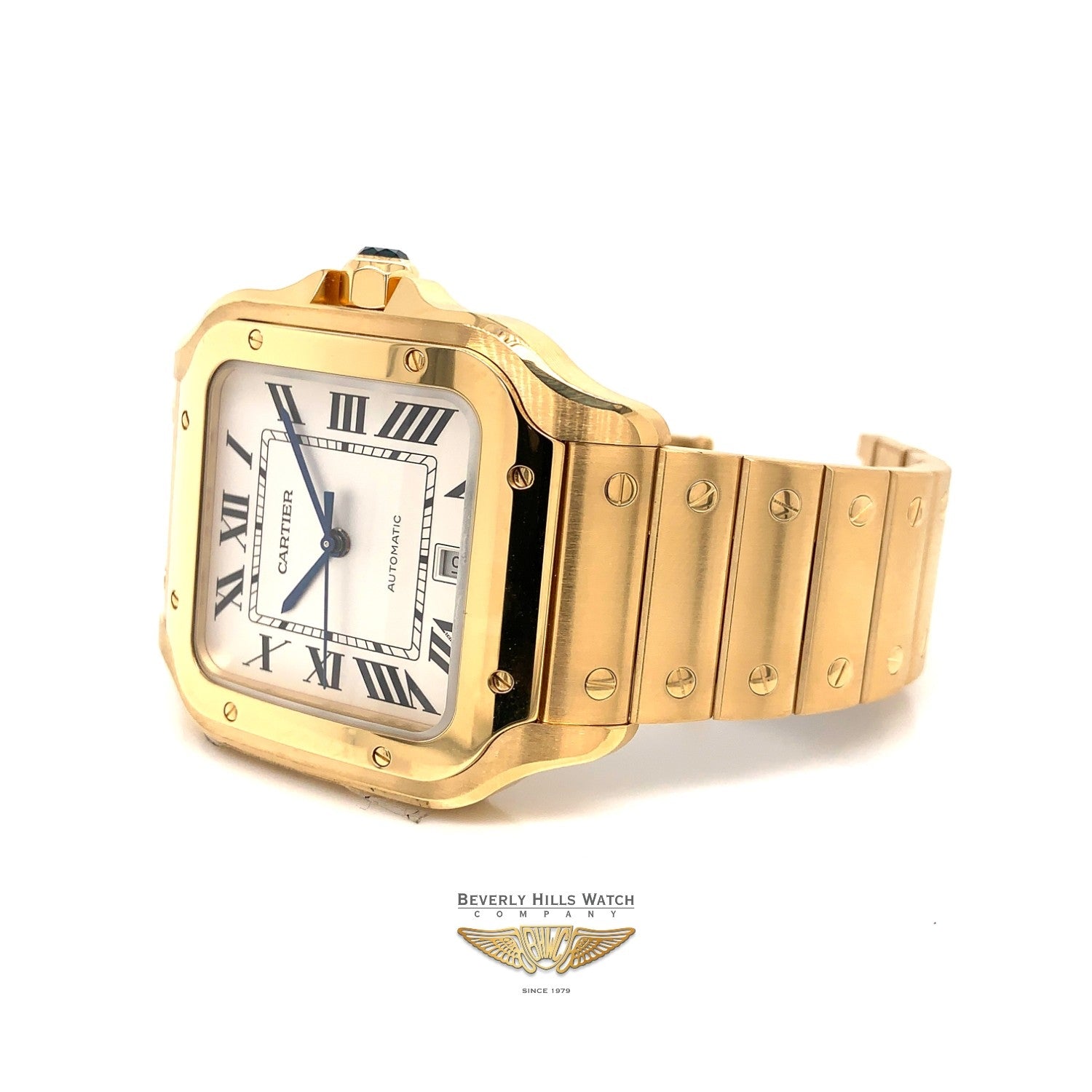 Santos de Cartier Watch Yellow Gold Large WGSA009 HVJ80A