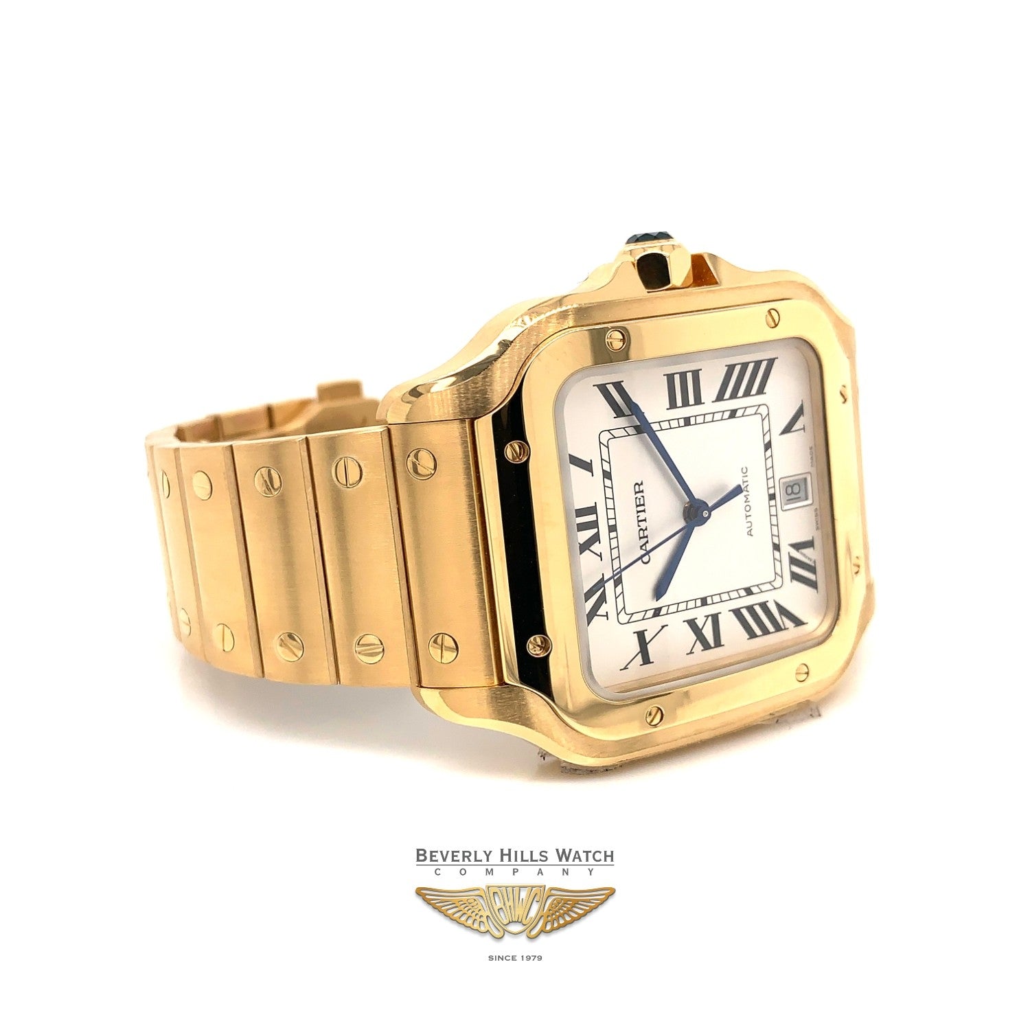 Santos de Cartier Watch Yellow Gold Large WGSA009 HVJ80A