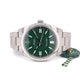 Rolex Oyster Perpetual 41mm Stainless Steel Green Dial 124300 - Beverly Hills Watch Company