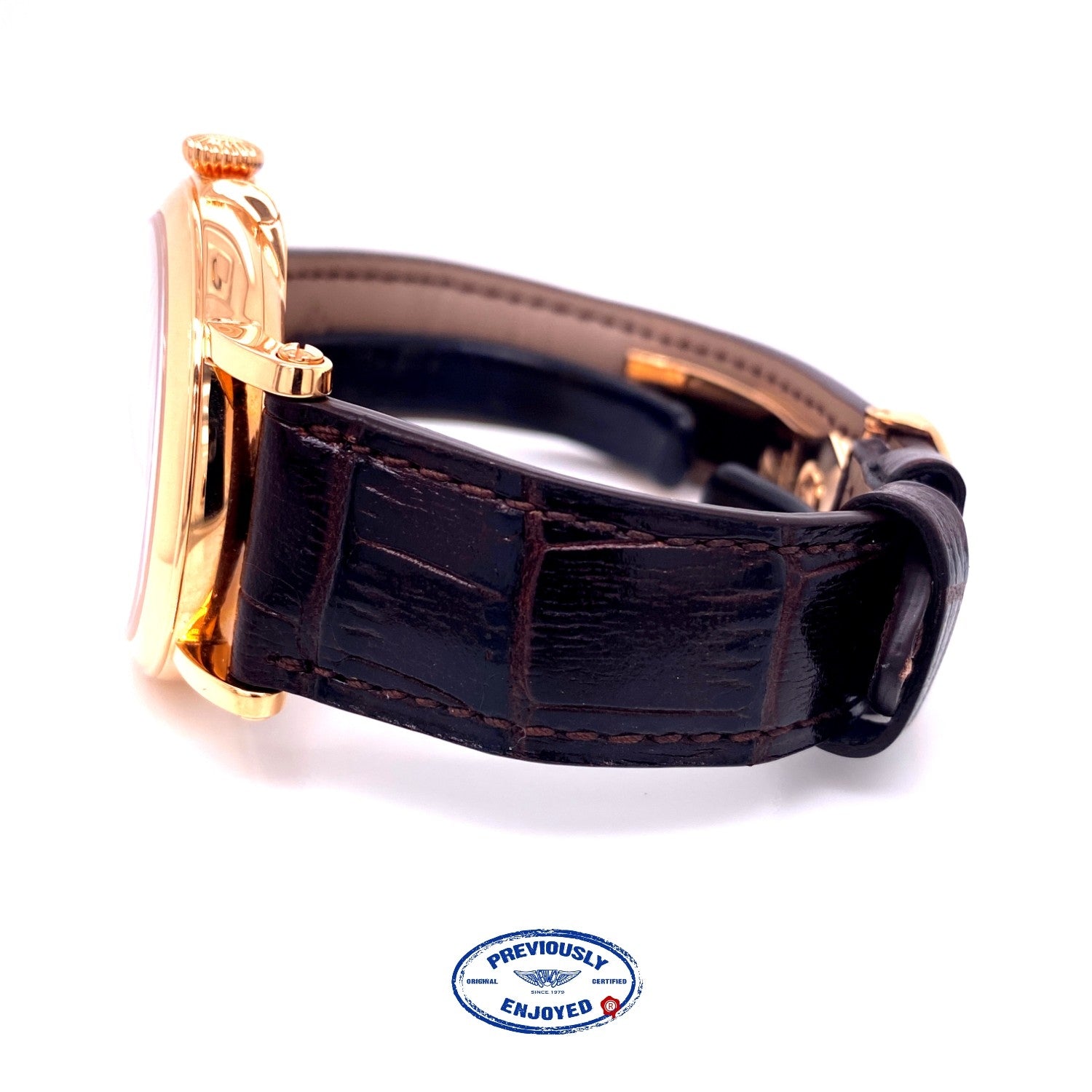 Patek Philippe Calatrava 38mm Rose Gold Silver Opaline Dial 5153r-001 WLH8MZ - Beverly Hills Watch Company