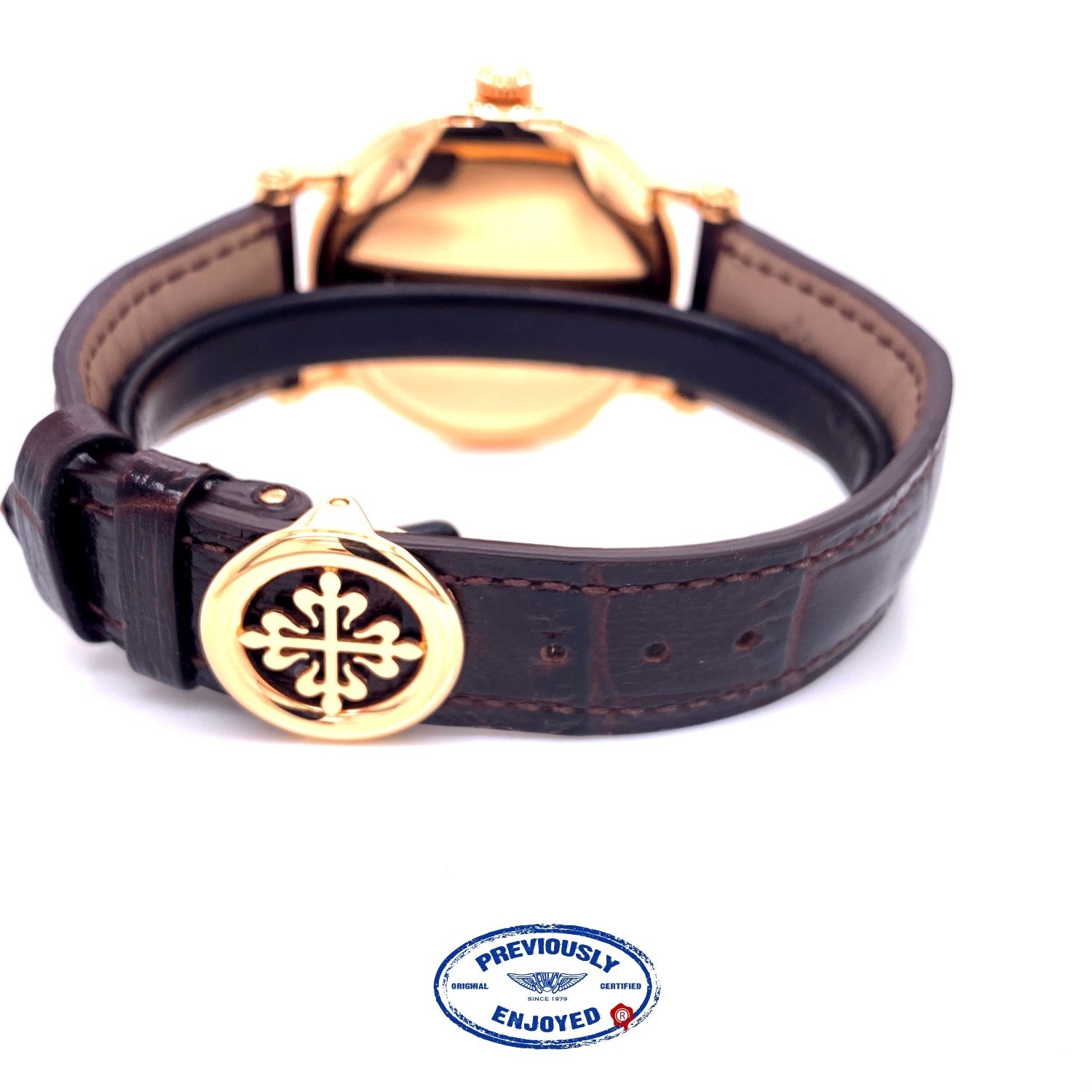 Patek Philippe Calatrava 38mm Rose Gold Silver Opaline Dial 5153r-001 WLH8MZ - Beverly Hills Watch Company