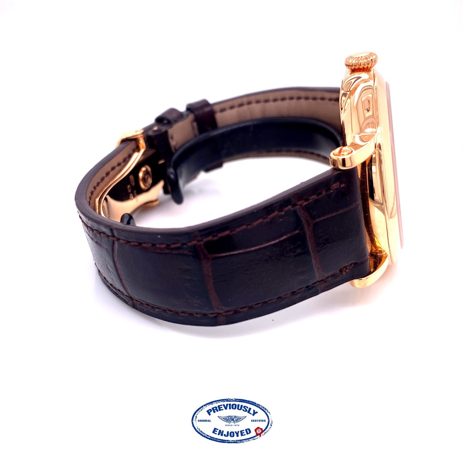 Patek Philippe Calatrava 38mm Rose Gold Silver Opaline Dial 5153r-001 WLH8MZ - Beverly Hills Watch Company