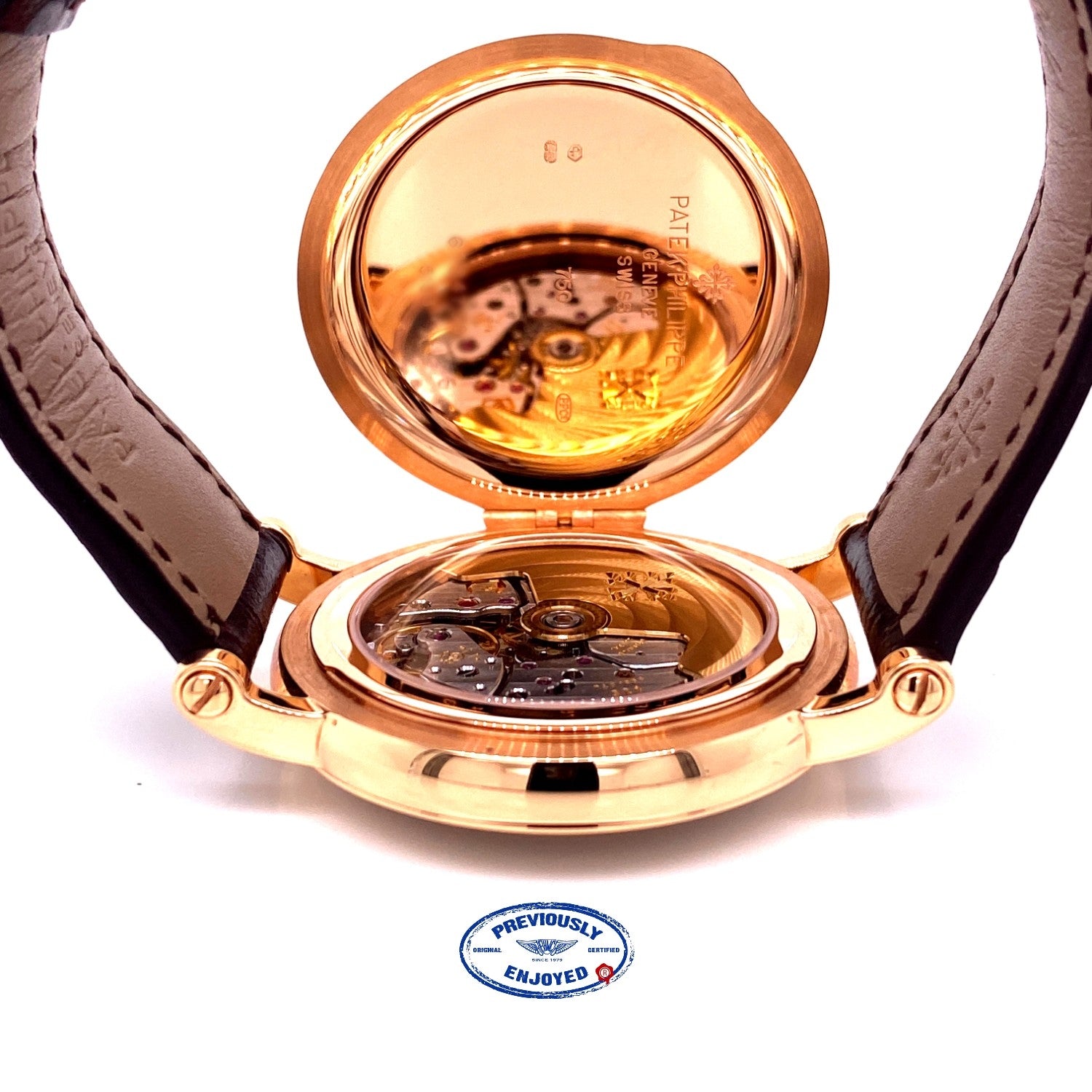 Patek Philippe Calatrava 38mm Rose Gold Silver Opaline Dial 5153r-001 WLH8MZ - Beverly Hills Watch Company