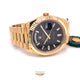 Rolex Day-Date President 40MM Yellow Gold Fluted Bezel Black Dial 228238 WQZLJX - Beverly Hills Watch Company
