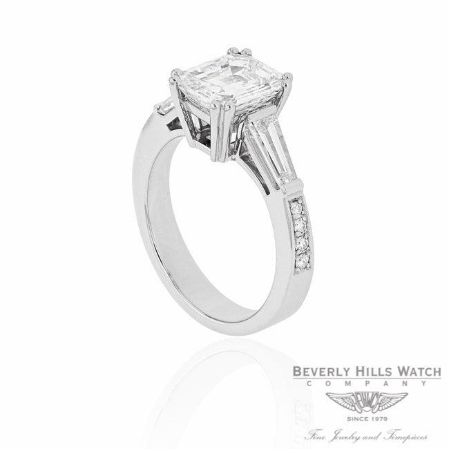 Designs by Naira Diamond Engagement Platinum Ring WU2NM8 WU2NM8 - Beverly Hills Jewelry Company
