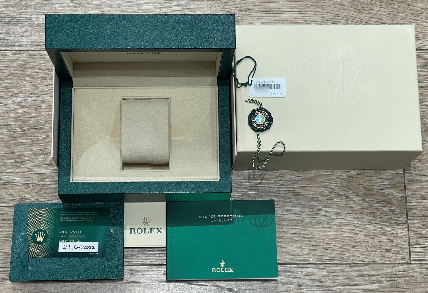 Rolex Datejust 41mm Black Diamond Dial Yellow Gold and Stainless 126333 - Beverly Hills Watch Company