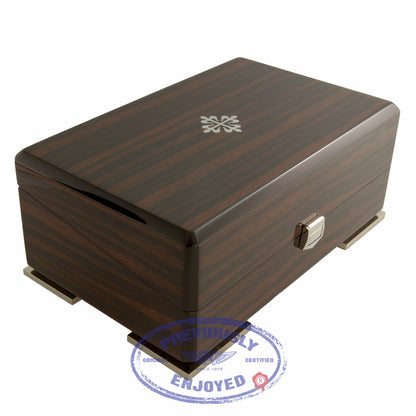 Patek Philippe Complications Annual Calendar Black and Grey Dial 40mm White Gold Watch 5205G-010 WVKF2X- Beverly Hills Watch