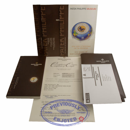 Patek Philippe Complications Annual Calendar Black and Grey Dial 40mm White Gold Watch 5205G-010 WVKF2X- Beverly Hills Watch