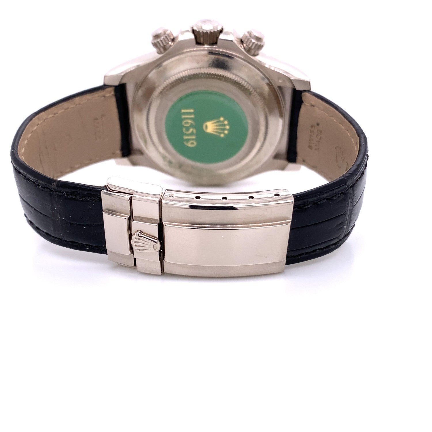 Rolex Daytona White Gold Black Diamond Dial 116519 WWRACD - Beverly Hills Watch Company