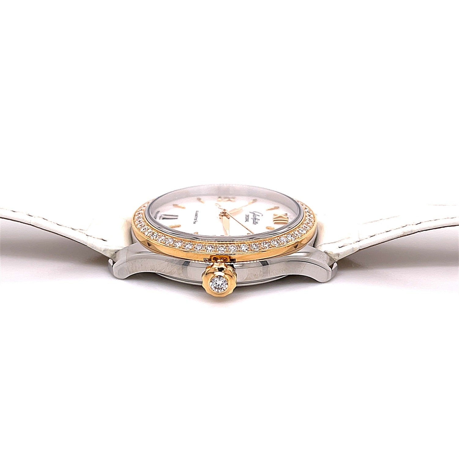 Glashutte Original Lady Serenade 36mm Diamond Bezel 1-39-22-09-16-04 - Beverly Hills Watch Company