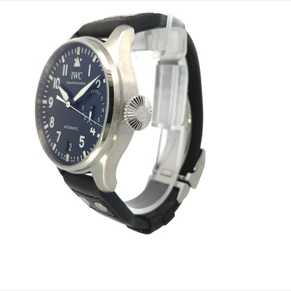IWC Big Pilot Black Dial Seven Day Reserve Stainless Steel IW500912 - Beverly Hills Watch Company
