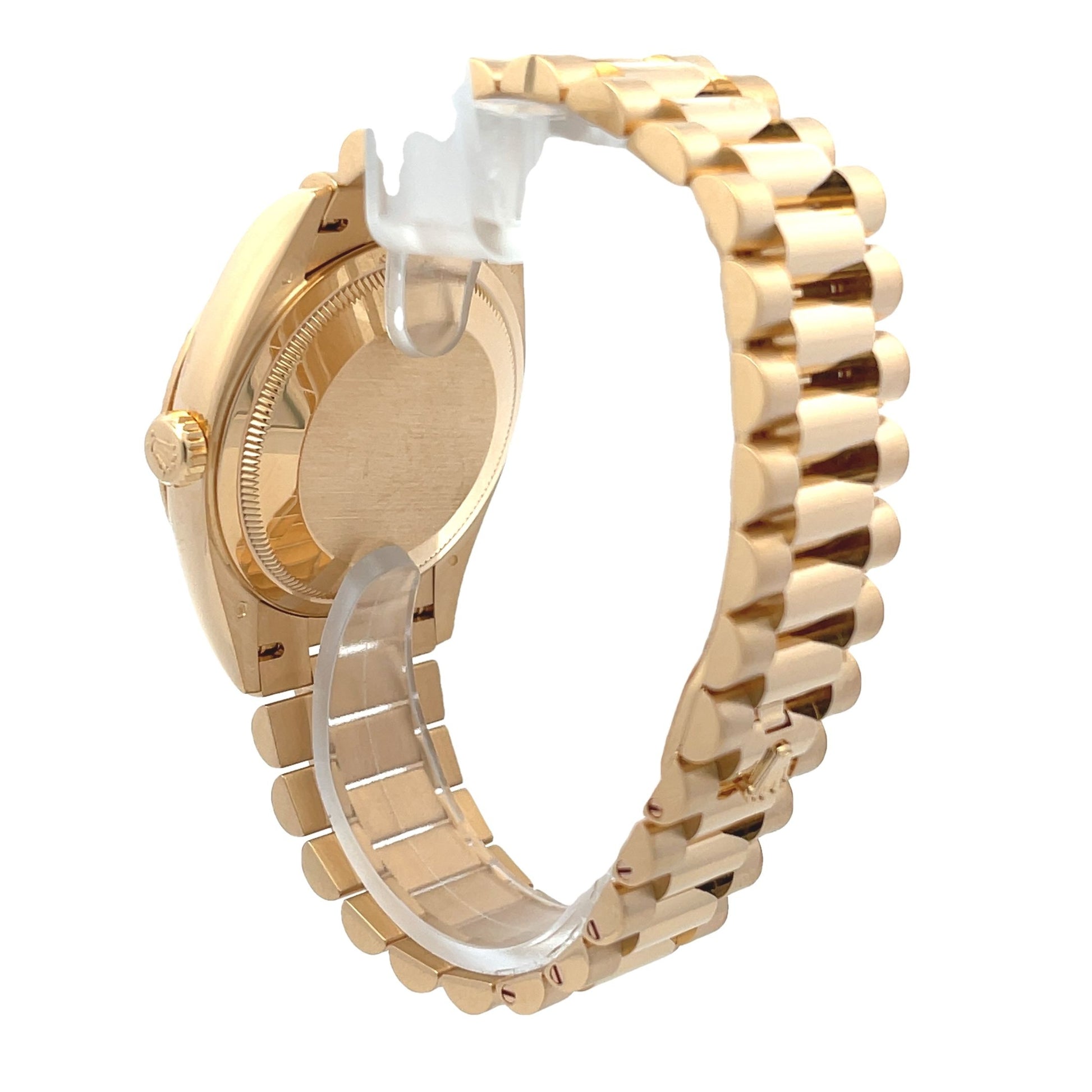 Rolex Day-Date 36mm Yellow Gold President White Dial Gold Roman 128238 - Beverly Hills Watch Company