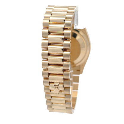 Rolex Day-Date 36mm Yellow Gold President White Dial Gold Roman 128238 - Beverly Hills Watch Company