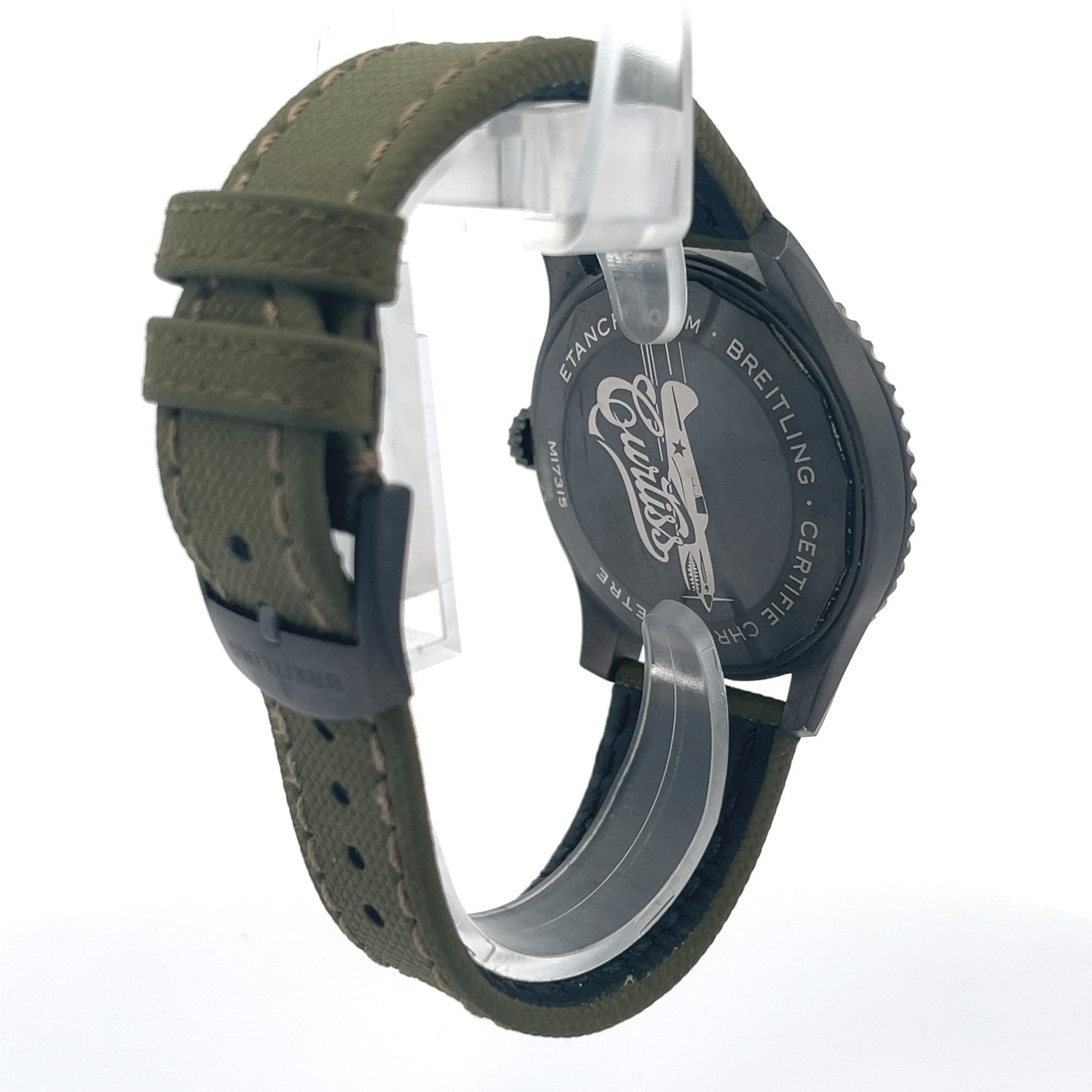 Breitling Aviator 8 Curtis Warhawk 41mm Black Steel M173152A1L1X1 - Beverly Hills Watch Company