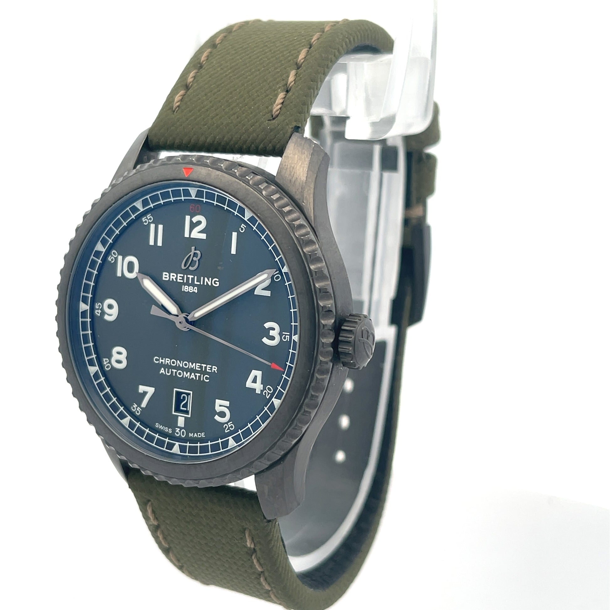 Breitling Aviator 8 Curtis Warhawk 41mm Black Steel M173152A1L1X1 - Beverly Hills Watch Company