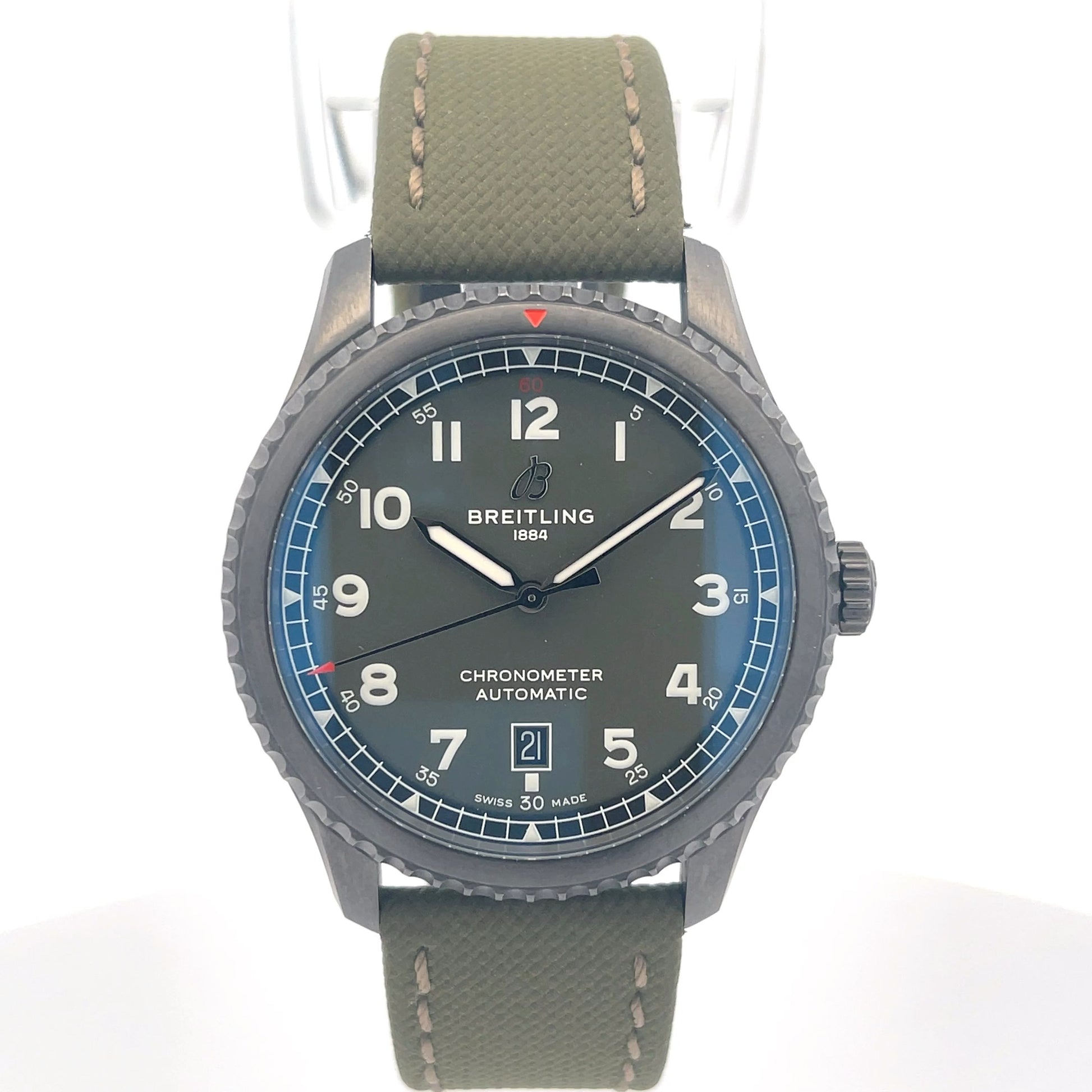 Breitling Aviator 8 Curtis Warhawk 41mm Black Steel M173152A1L1X1 - Beverly Hills Watch Company