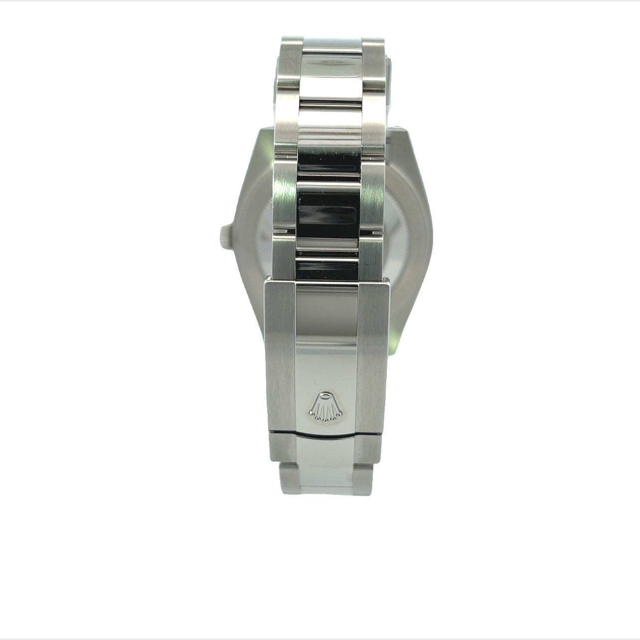 Rolex Datejust 41mm White Gold Fluted Bezel Green Dial Stainless Steel 126334 - Beverly Hills Watch Company