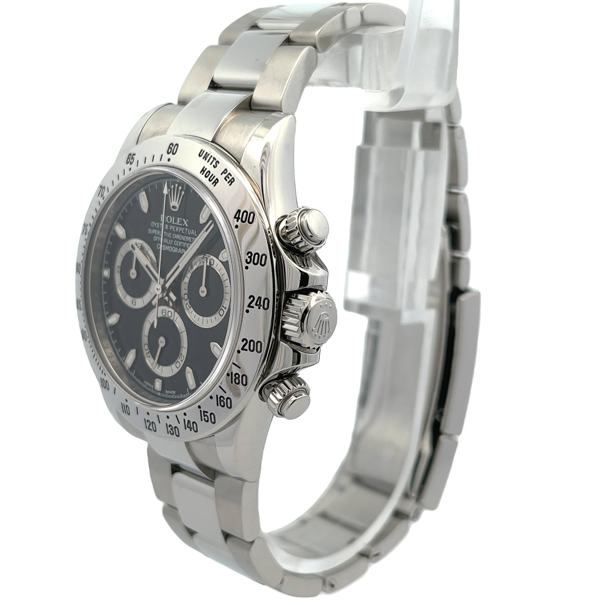 Rolex Daytona Classic, 40mm Stainless Steel Black Dial 116520 - Beverly Hills Watch Company