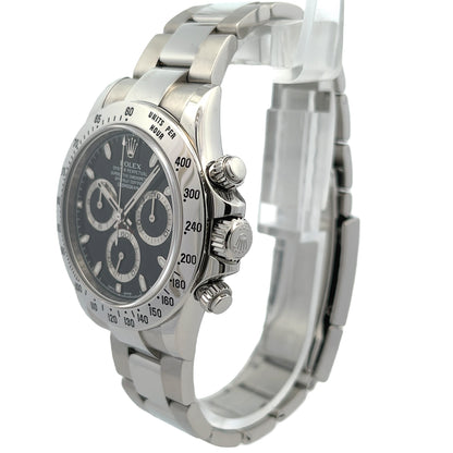 Rolex Daytona Classic, 40mm Stainless Steel Black Dial 116520 - Beverly Hills Watch Company