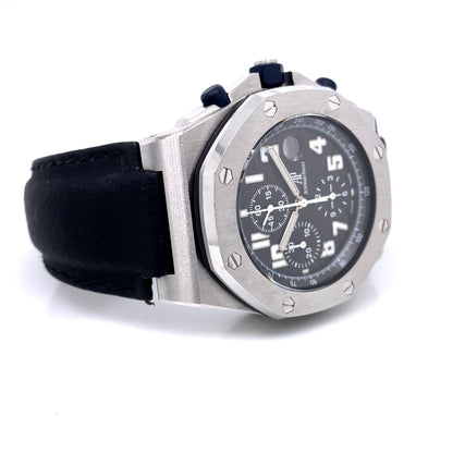 Audemars Piguet Royal Oak Offshore 42mm Stainless Steel Black Dial 25770ST.OO.D001IN - Beverly Hills Watch Company
