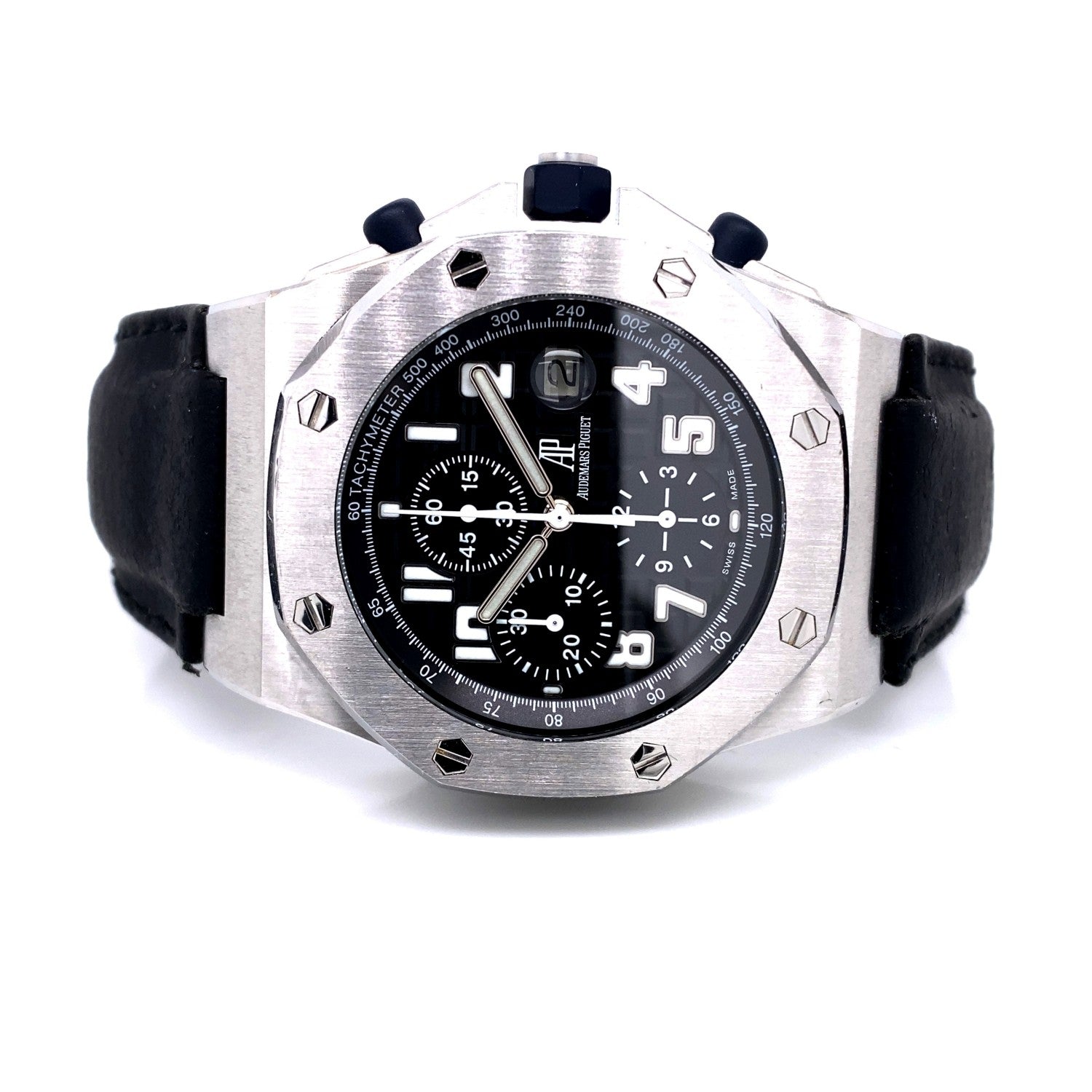 Audemars Piguet Royal Oak Offshore 42mm Stainless Steel Black Dial 25770ST.OO.D001IN - Beverly Hills Watch Company