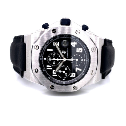 Audemars Piguet Royal Oak Offshore 42mm Stainless Steel Black Dial 25770ST.OO.D001IN - Beverly Hills Watch Company