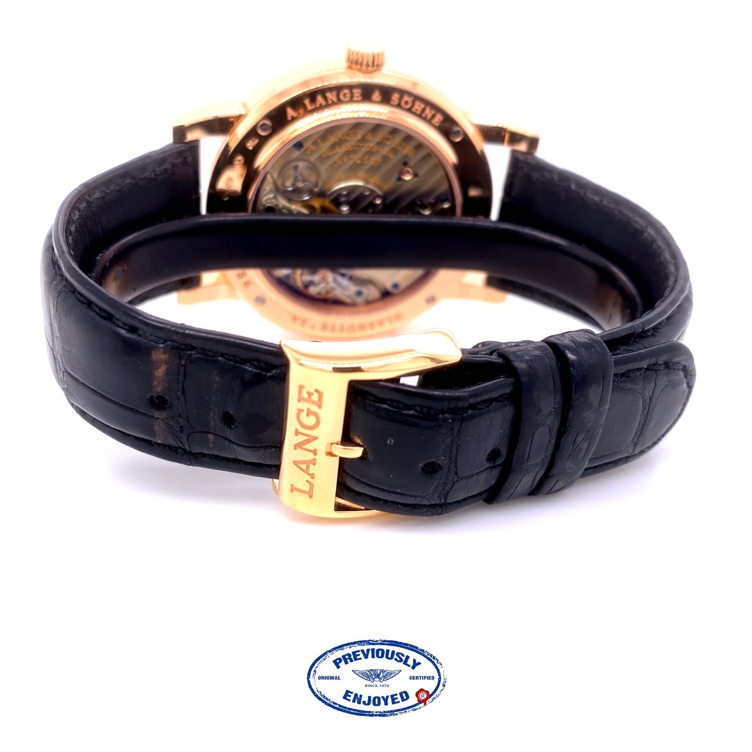 A. Lange & Sohne 1 Time Zone 41.9mm Rose Gold 116.032 XJDC7L - Beverly Hills Watch Company