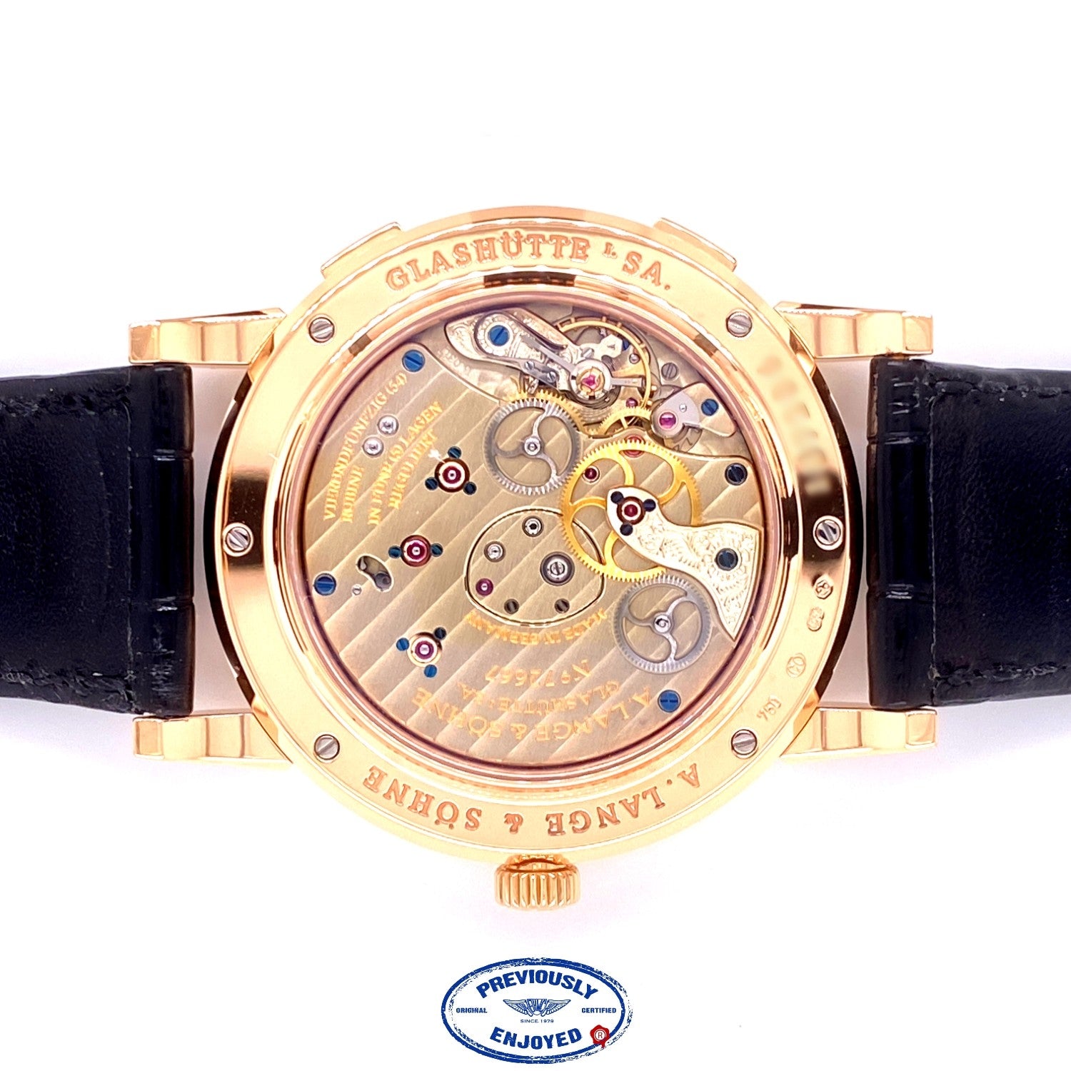 A. Lange & Sohne 1 Time Zone 41.9mm Rose Gold 116.032 XJDC7L - Beverly Hills Watch Company